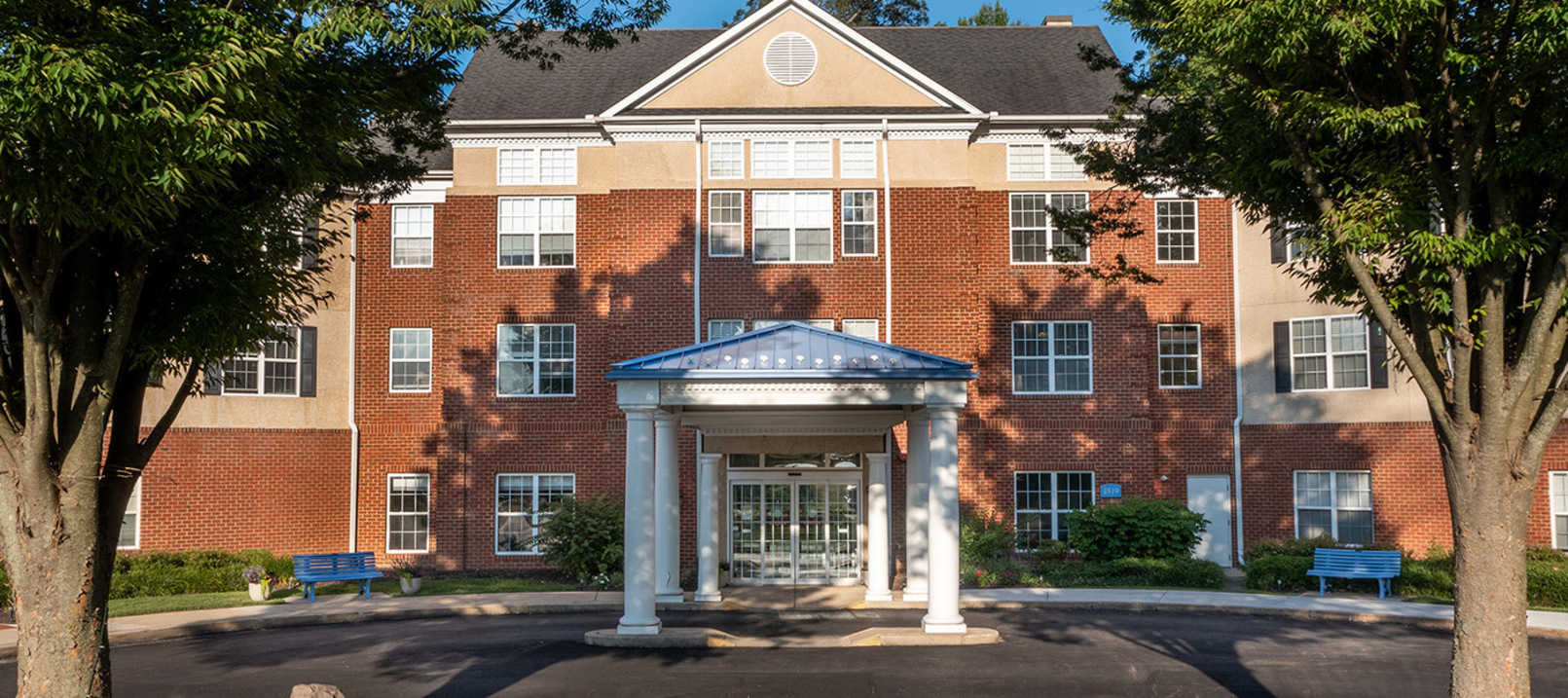 The exterior of the building.