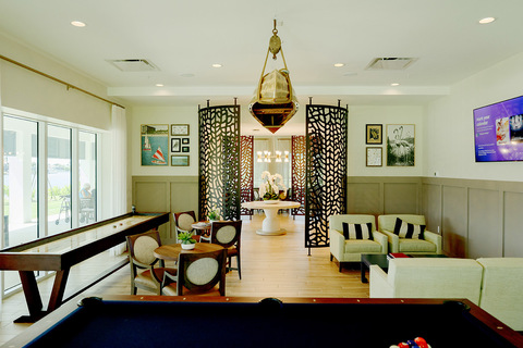 A game lounge.
