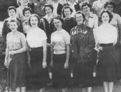 A group image of the lanyard club in 1953.