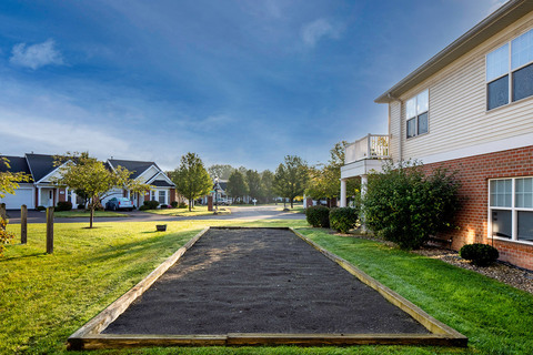 Bocce ball area.