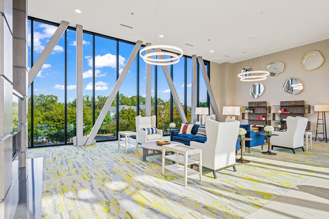 The interior of The Sky Bridge at Town Center.