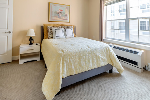 A fully furnished bedroom.