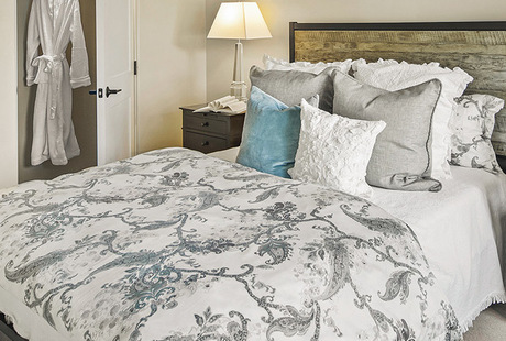 Fully furnished model bedroom.