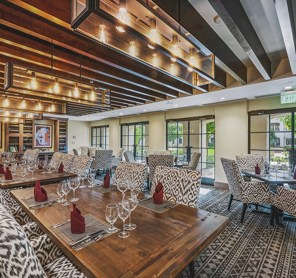 The dining area at The Hacienda at the Canyon.