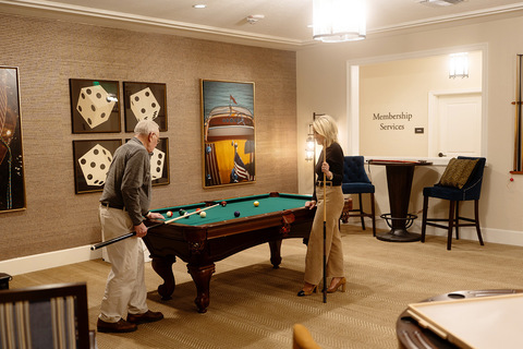 People playing pool.
