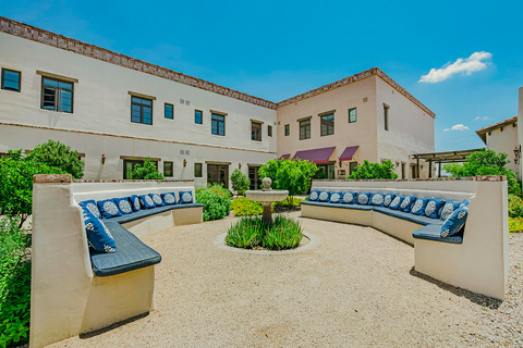 The Hacienda at the River courtyard.