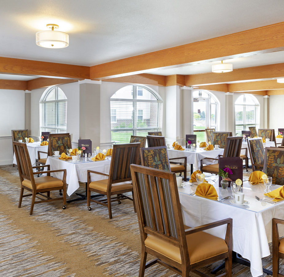 A dining area at St. Andrews Village.