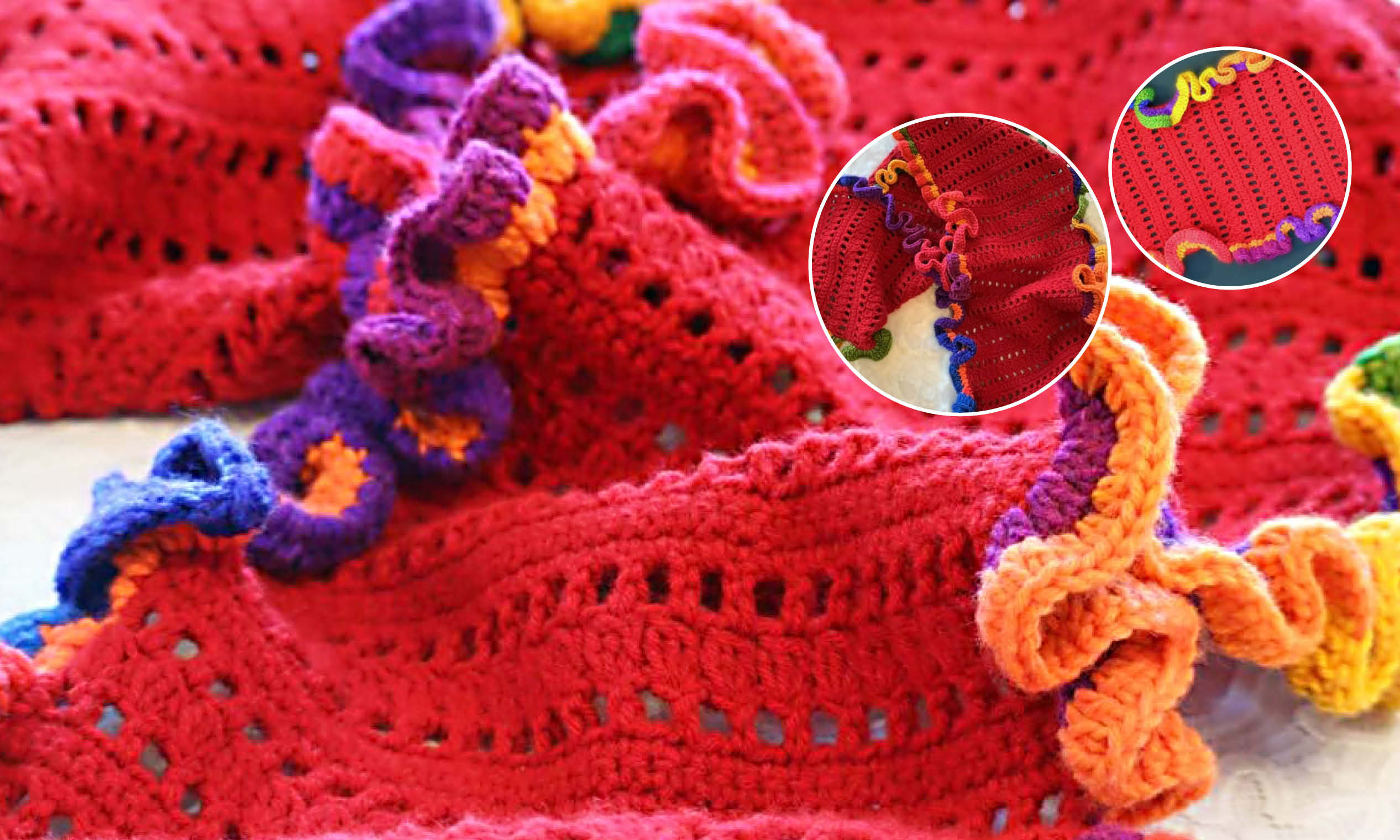 Red crochet project