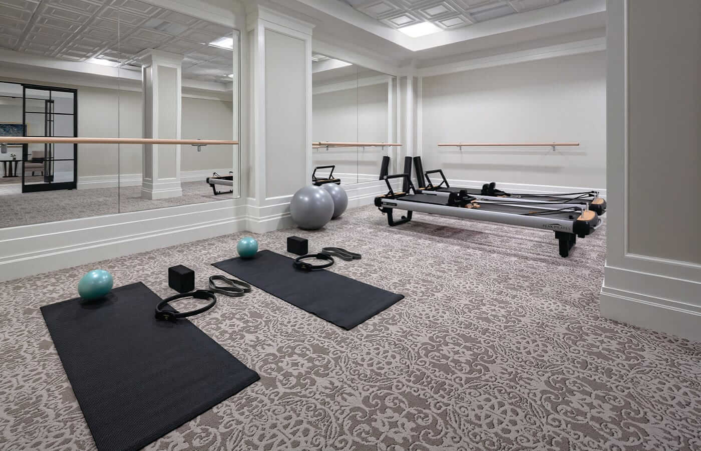 Fitness room at The Watermark at Brooklyn Heights.