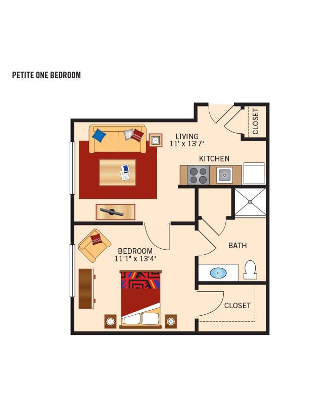 Independent Living one bedroom, Legacy at Parklands, Churchville NY