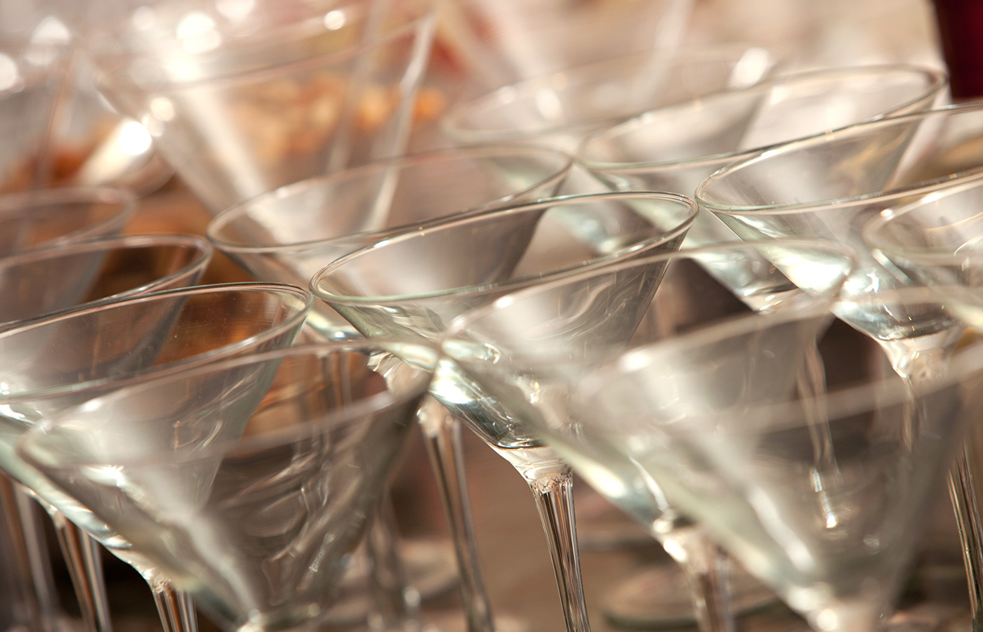 Martini glasses.