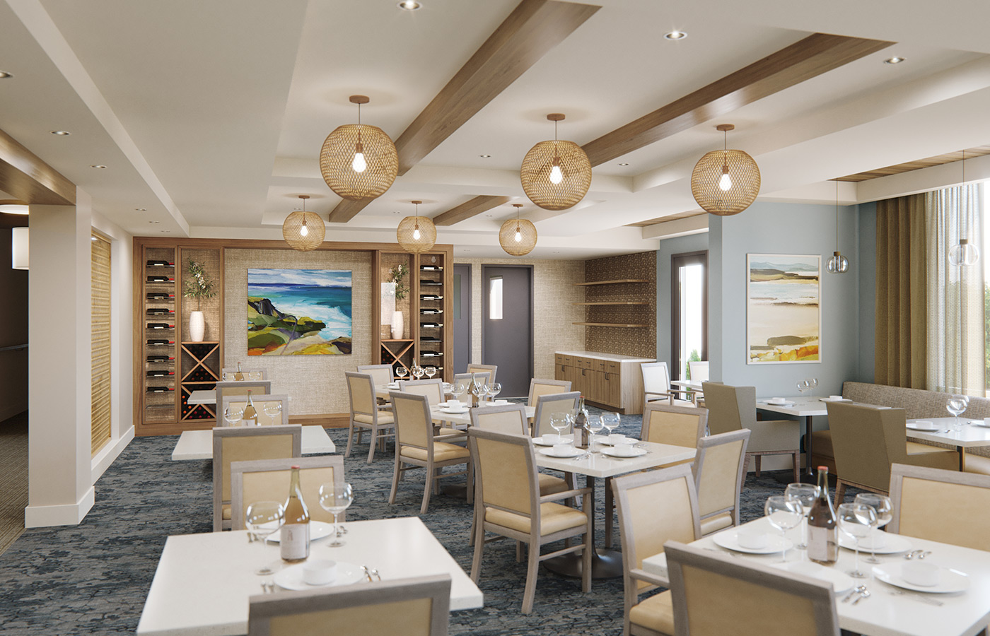 The AL dining room.