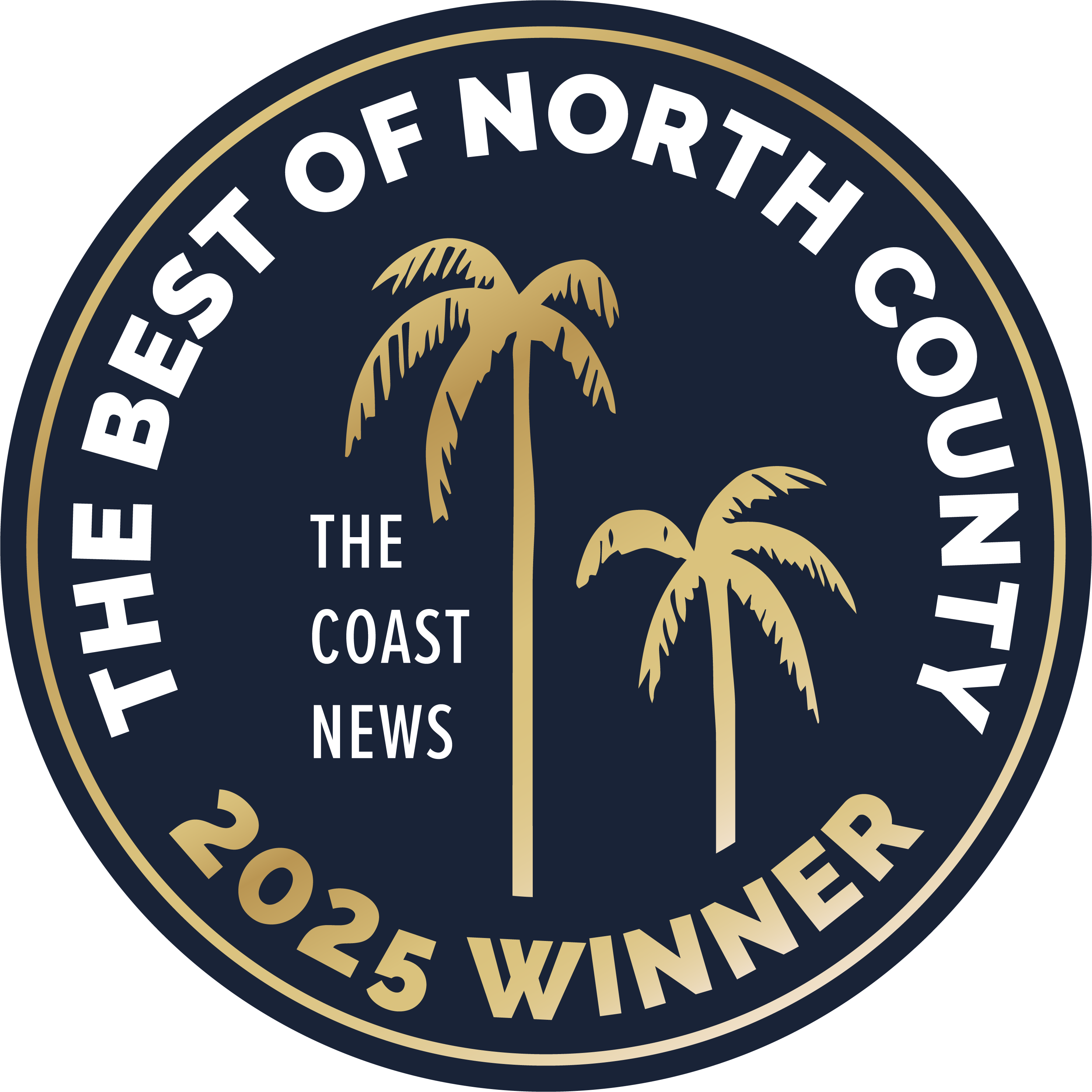 The Best of North County award badge.
