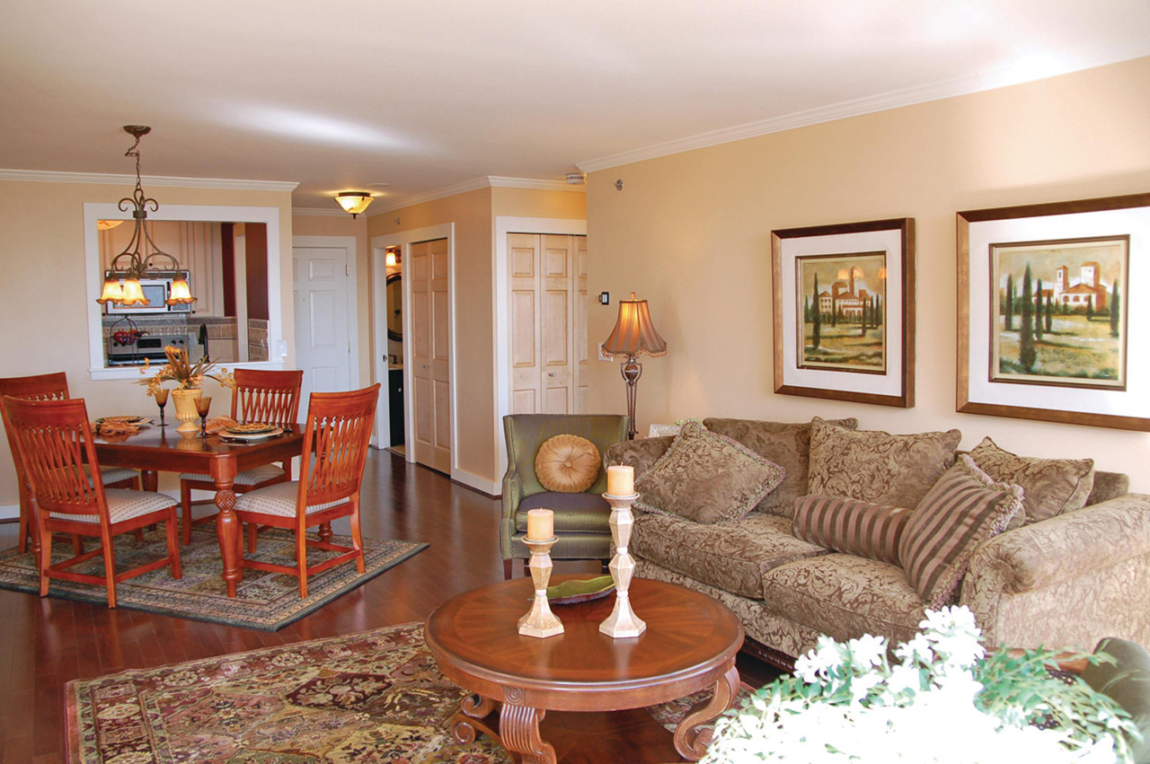 An apartment at Pacific Regent Bellevue.