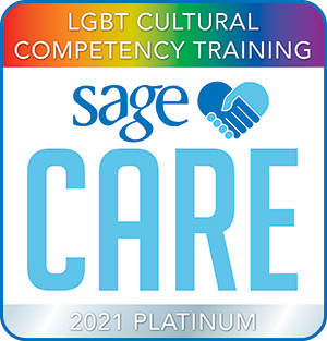 Sage care platinum logo.