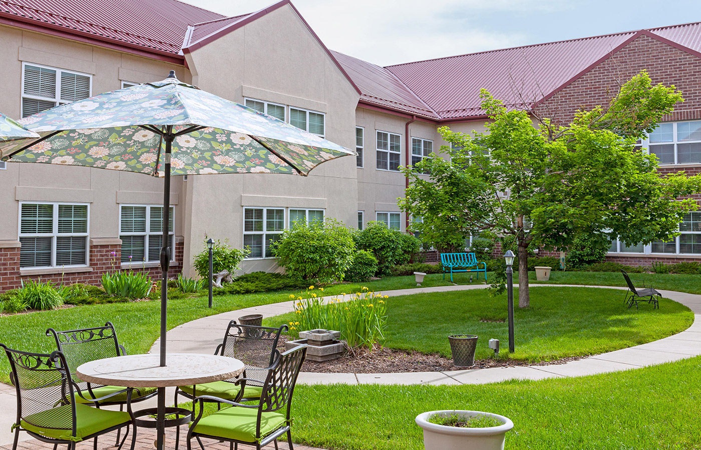 The patio at St. Andrews Village.