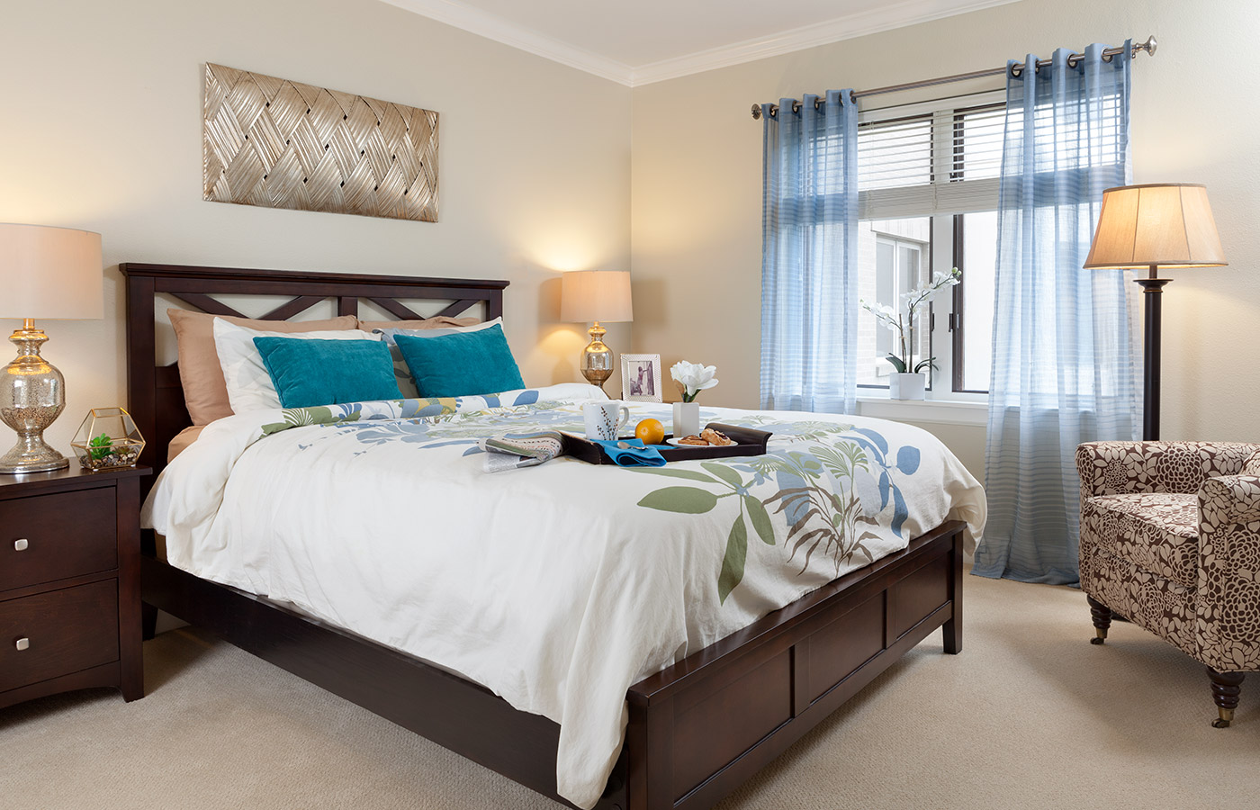 An apartment at The Fountains at Bronson Place.