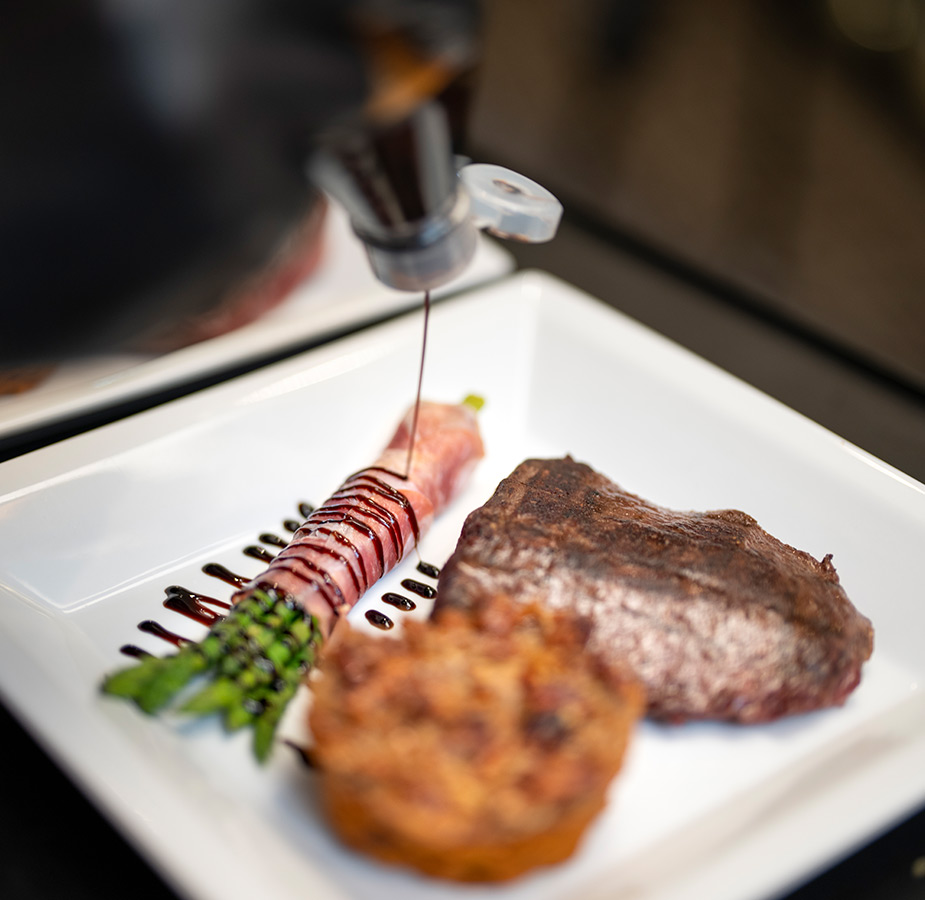 A chef prepared meal.