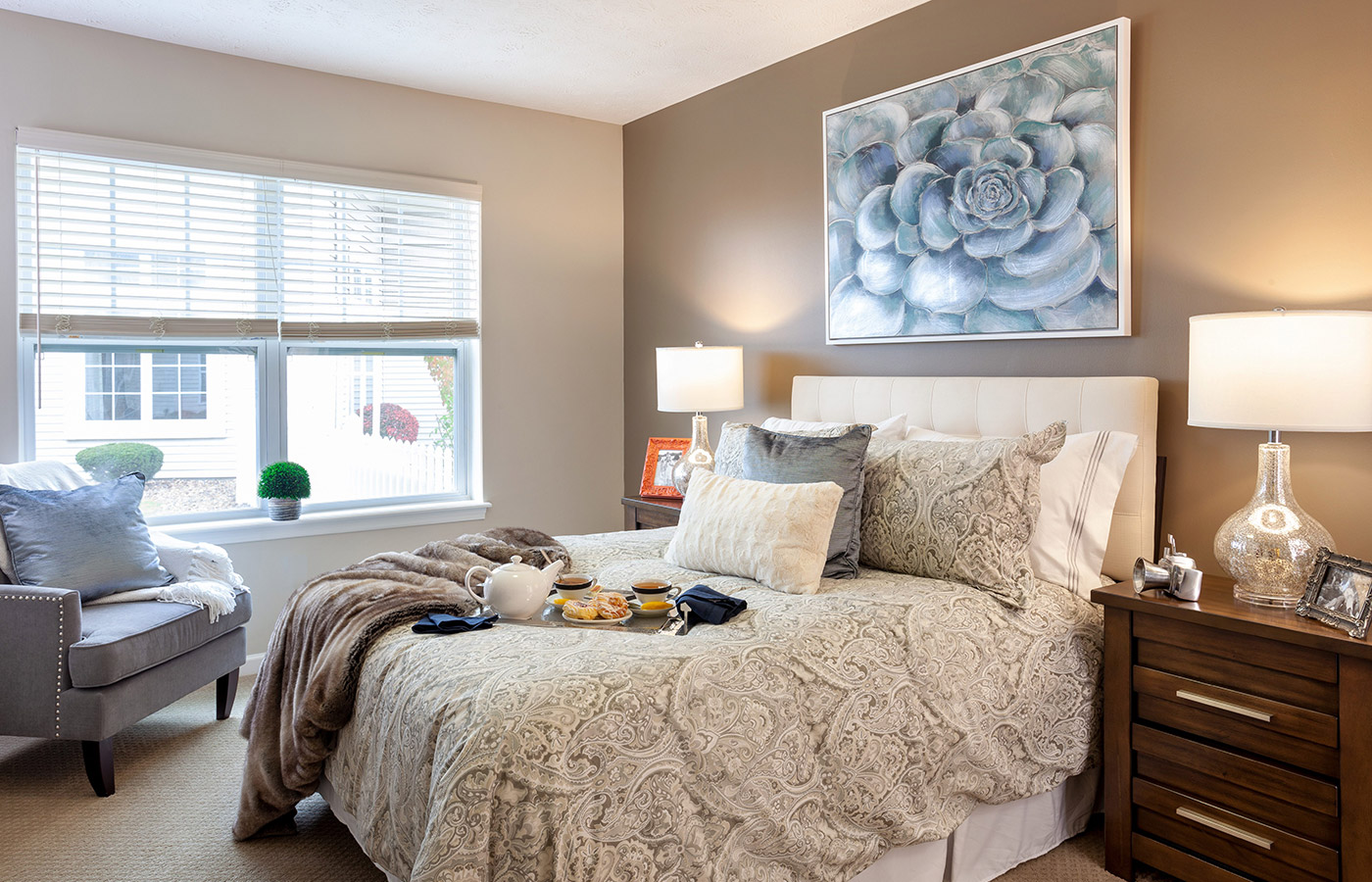 An apartment at The Legacy at Erie Station.