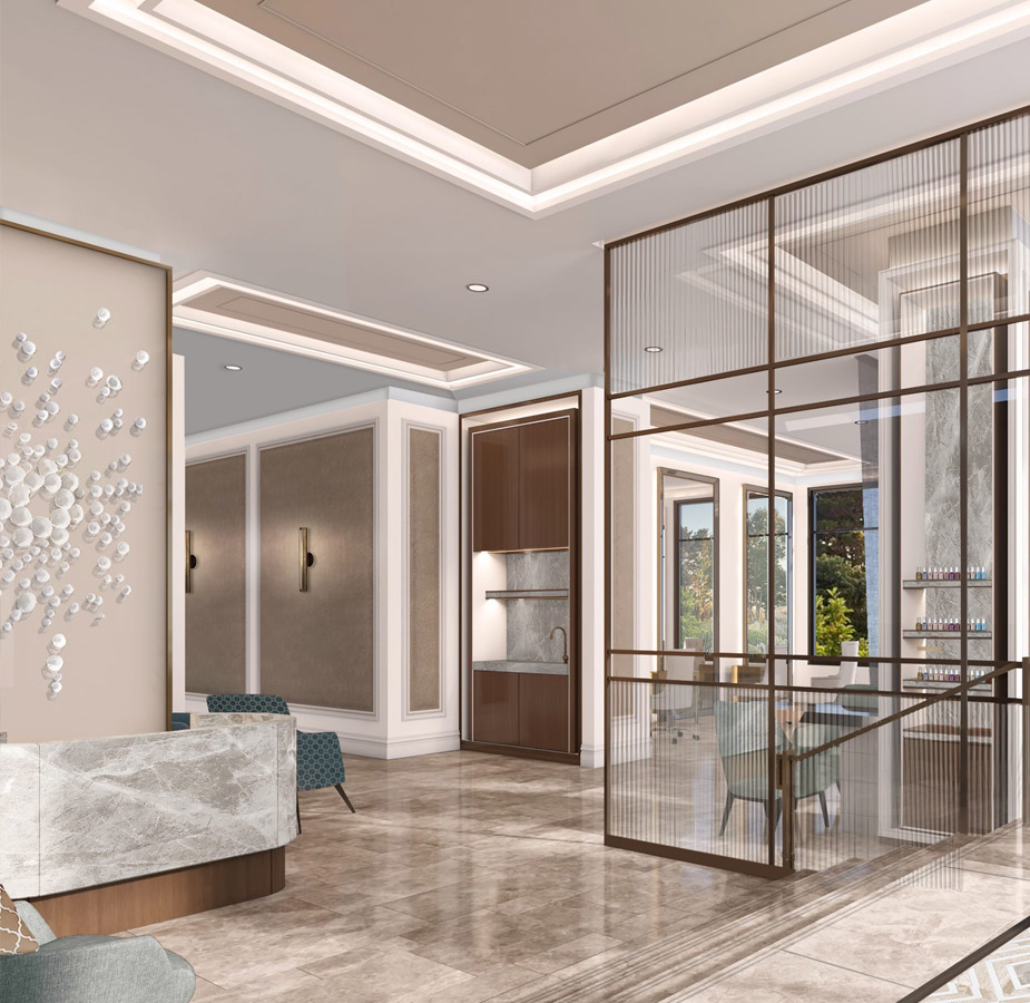 The wellness area at The Watermark at West Palm Beach.
