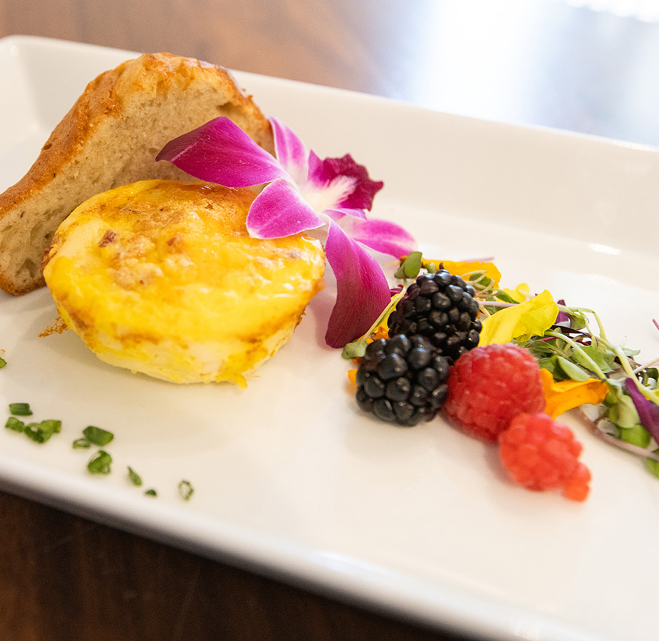 Food on a plate.