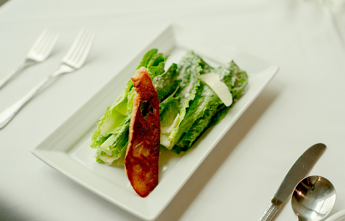 A salad on a plate.