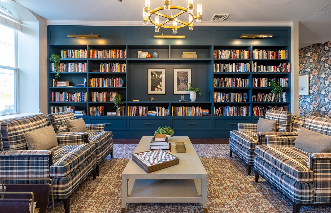 The library at Woodbury Mews.