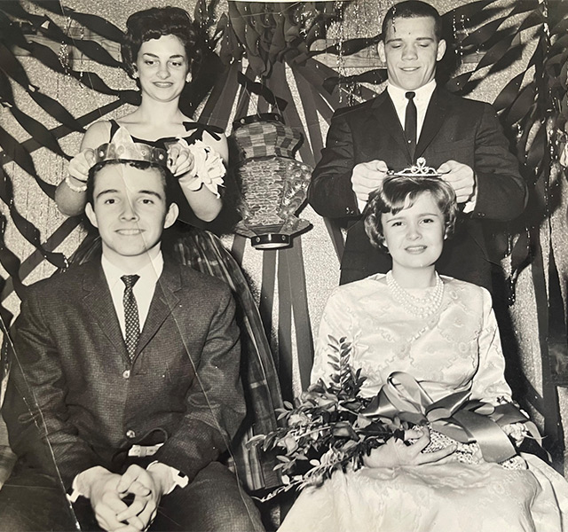 A group of people smiling.