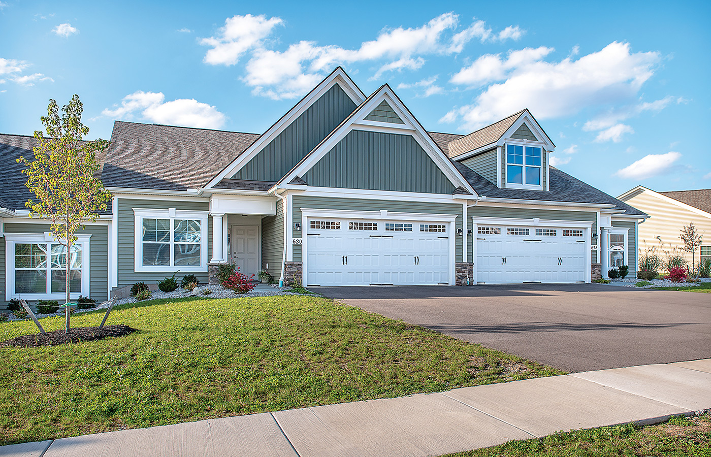 The villas exteriors.