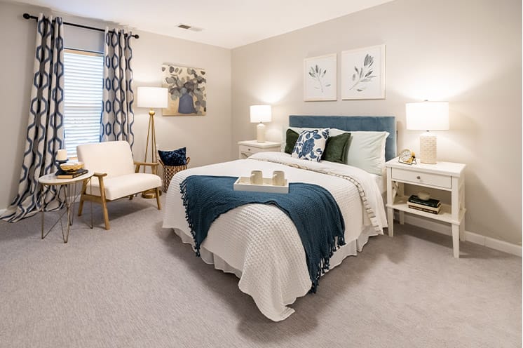 An apartment at The Watermark at St. Peters.
