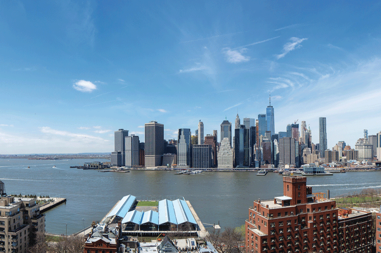 Exterior Shot of the The Towers at the Watermark at Brooklyn Heights