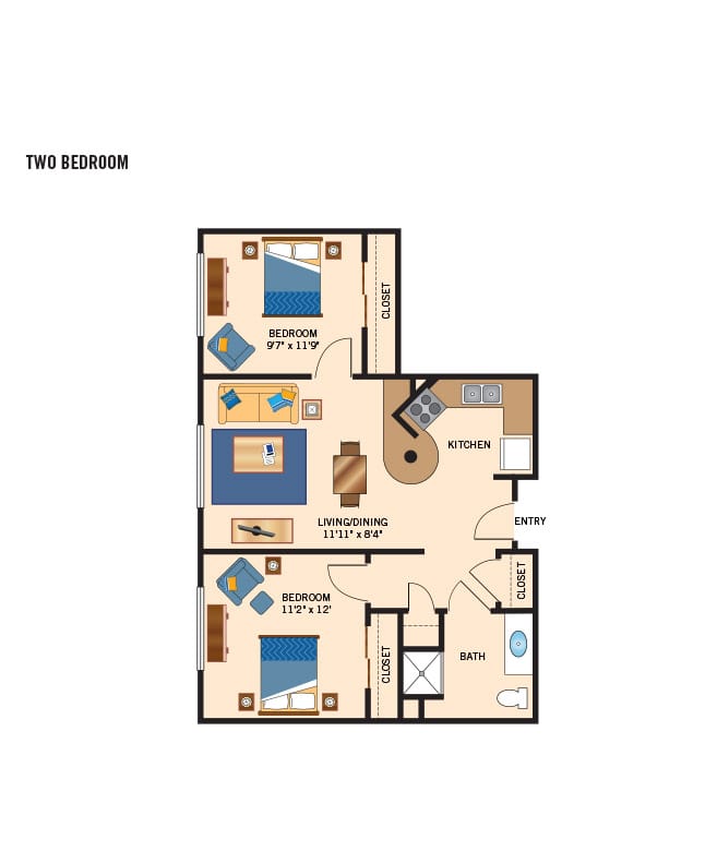 Independent Living two bedroom, Legacy at Parklands, Churchville NY