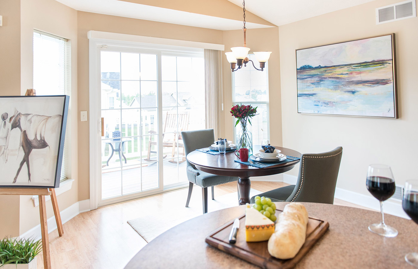 An apartment at The Legacy at Erie Station.