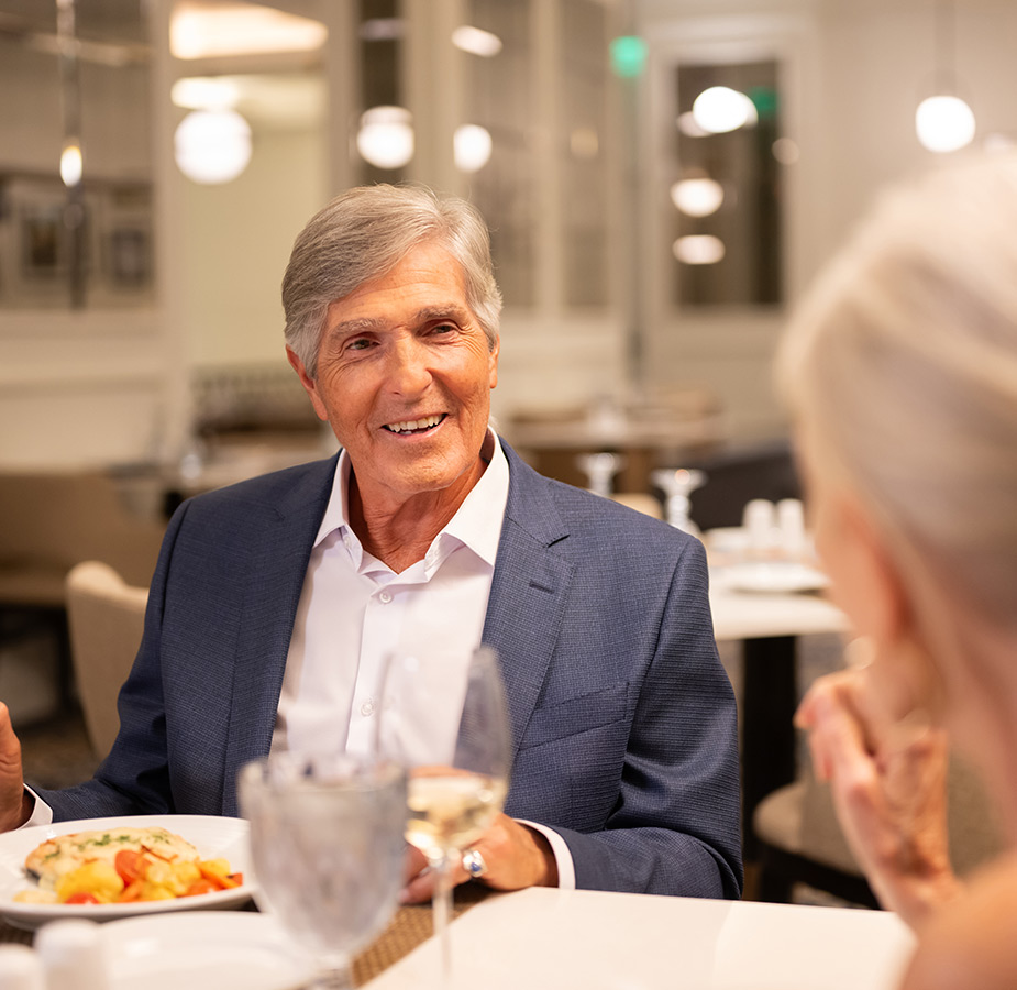 People dining together.