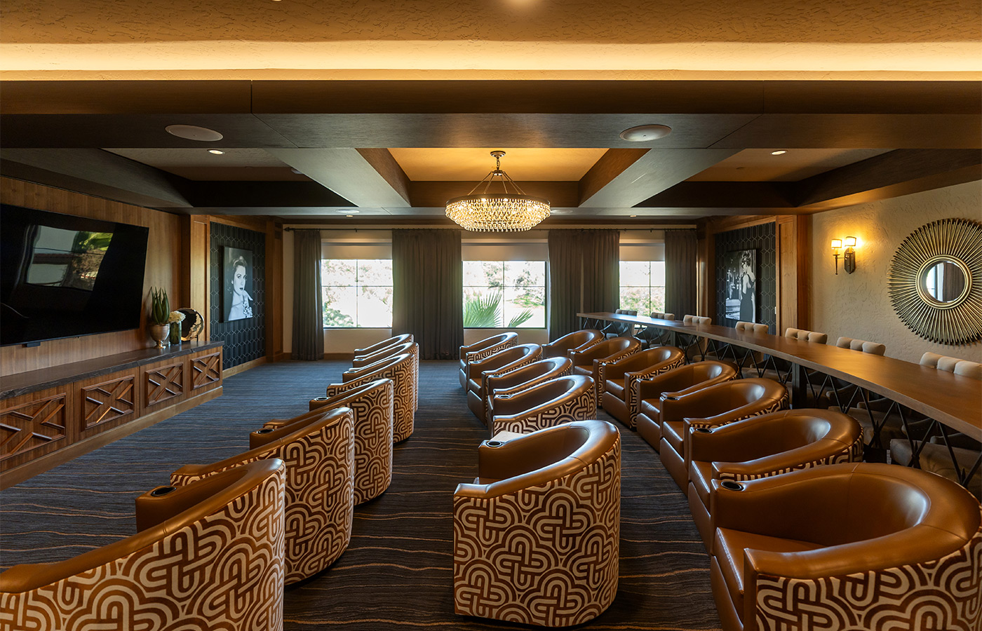 A theater with seating.