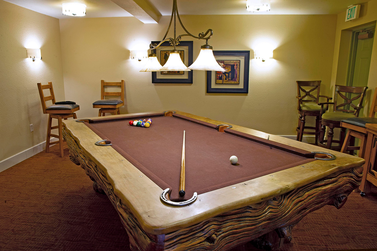Pool table.
