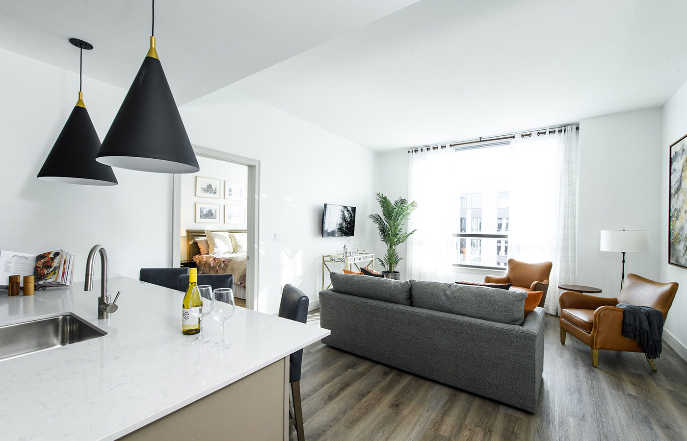 An apartment at The Watermark at Houston Heights.