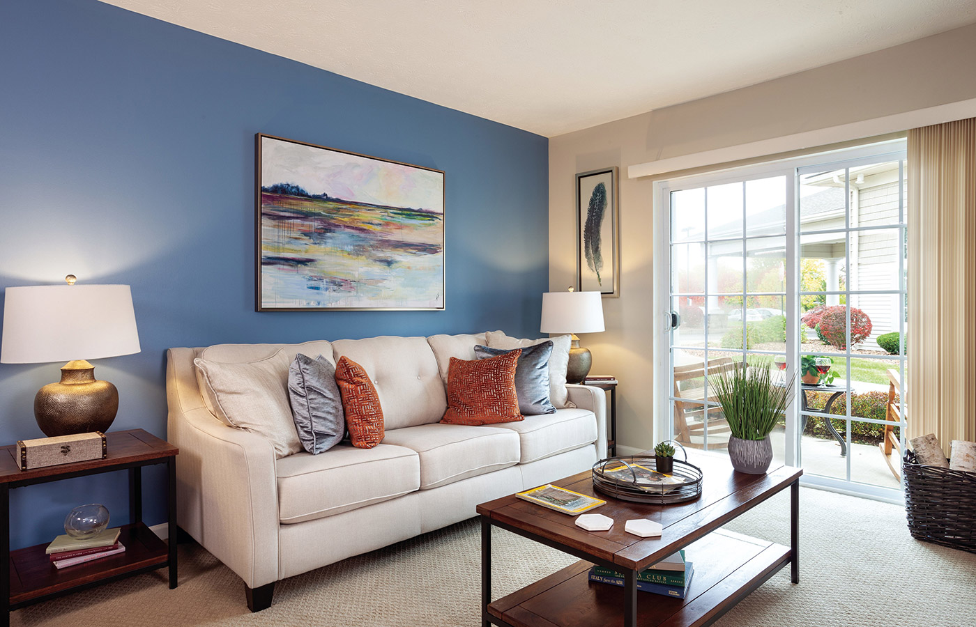 An apartment at The Legacy at Erie Station.