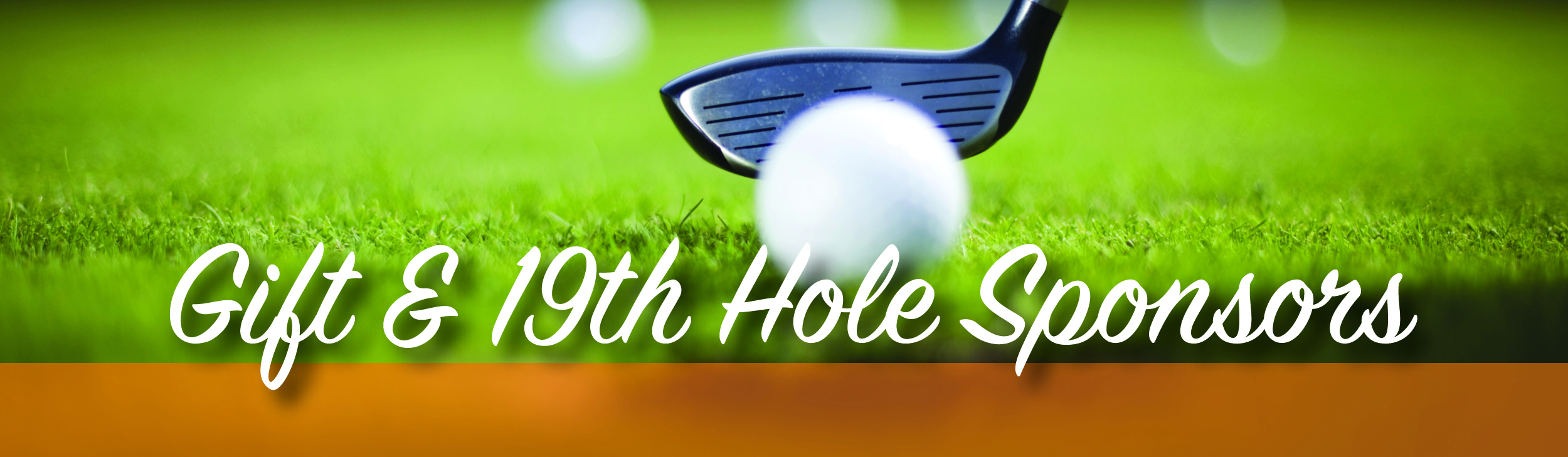 A golf club with a ball.