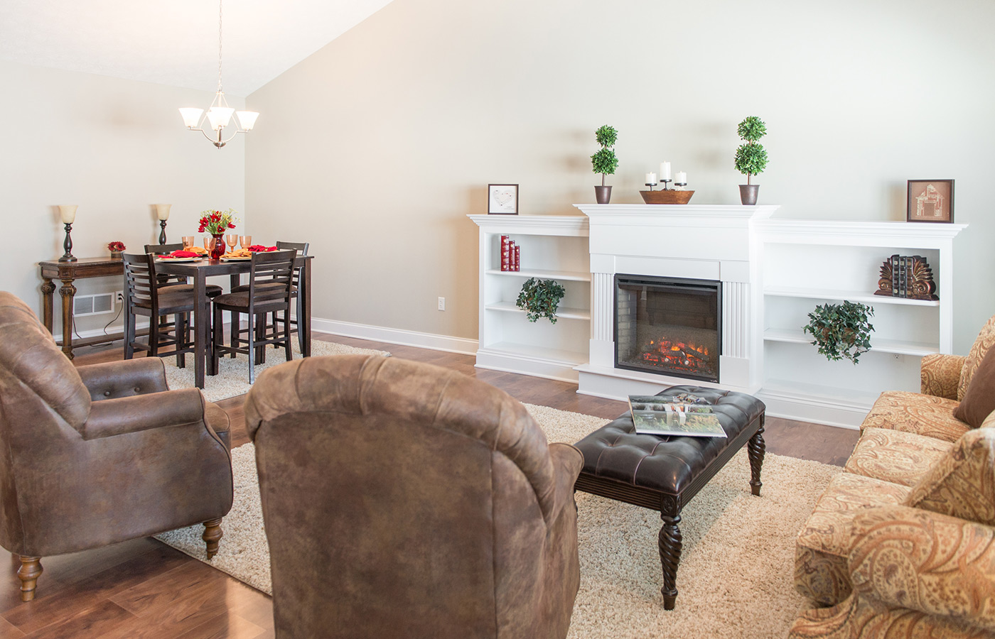 The villa living room.