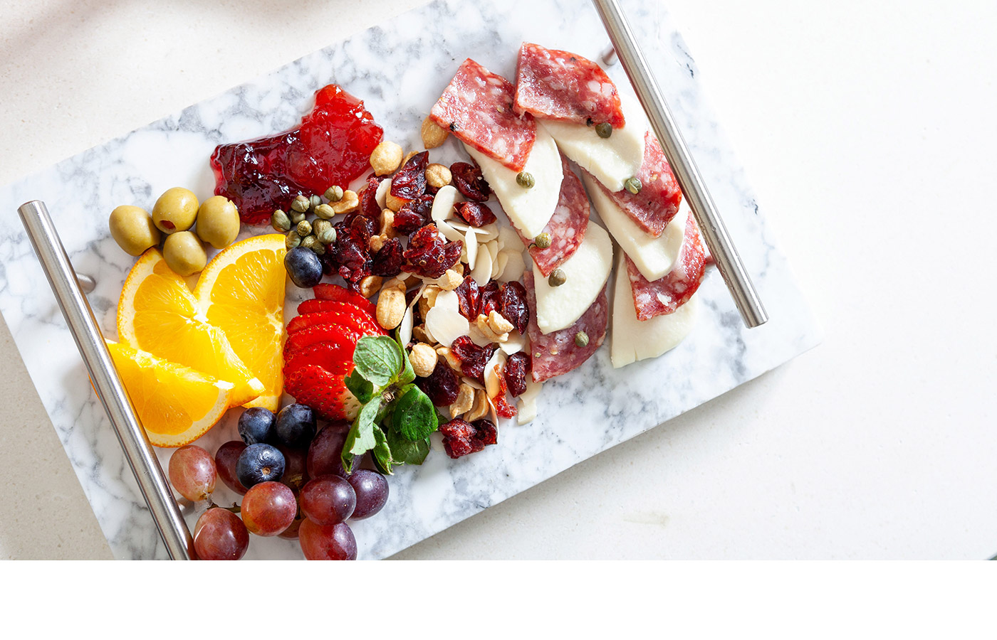 A charcuterie board.