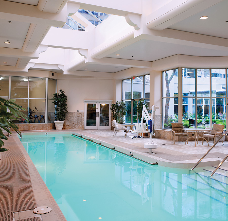The indoor pool at Pacific Regent Bellevue.