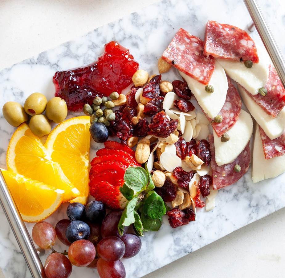A charcuterie board.