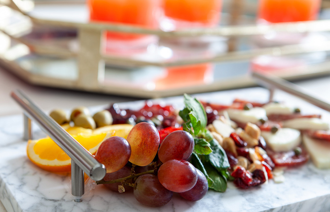 A charcuterie board.