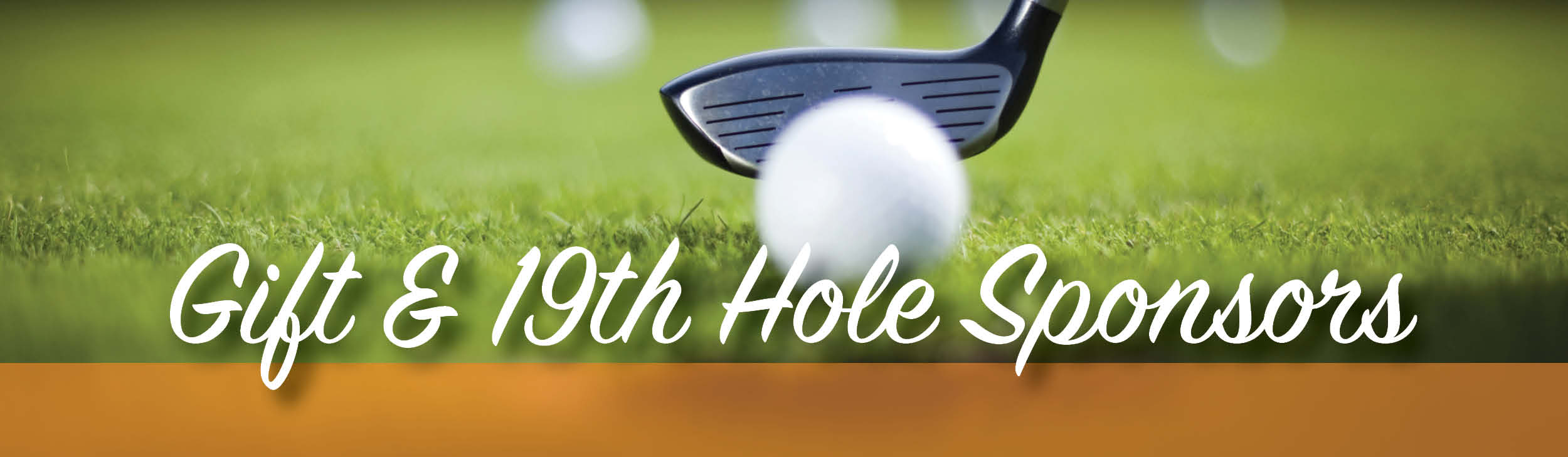 A golf club with a ball.