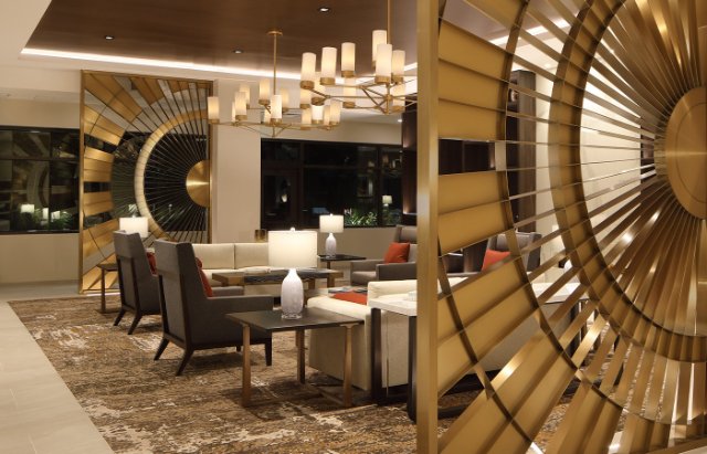 A lounge with seating.