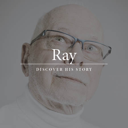 A person with glasses on.