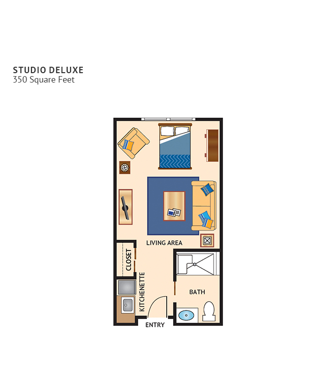 Floor Plans - Studio Deluxe 
