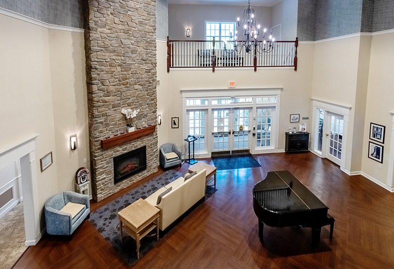 The newly renovated lobby area.