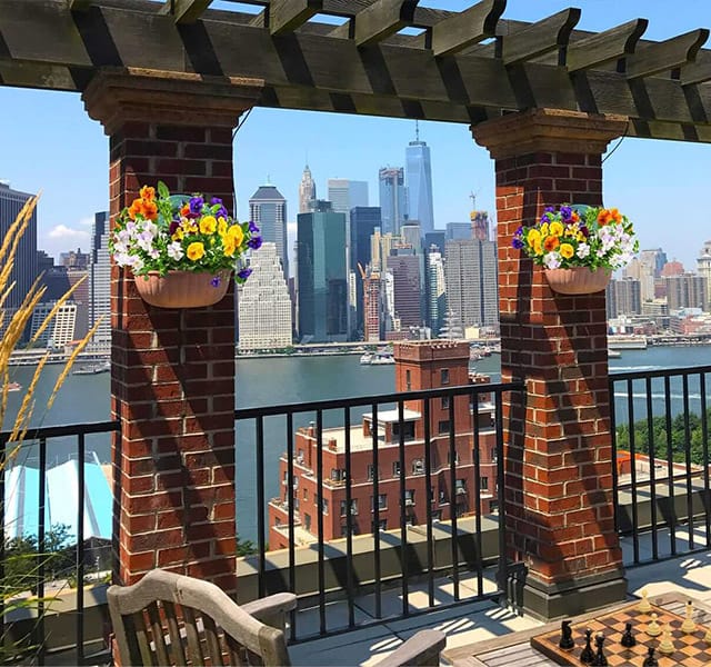 The rooftop at The Watermark at Brooklyn Heights. 